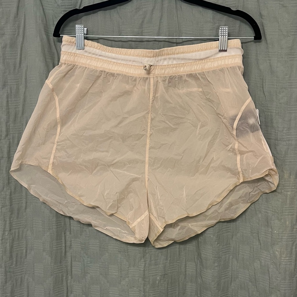 Lululemon Athletica Cream Nylon Shorts